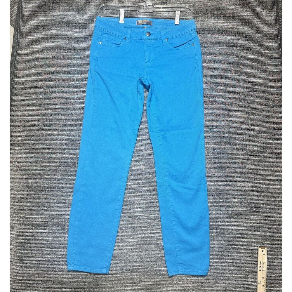 Paige Womens Jeans Ankle Peg Skinny Leg Low Rise Blue Premium Denim Size 27